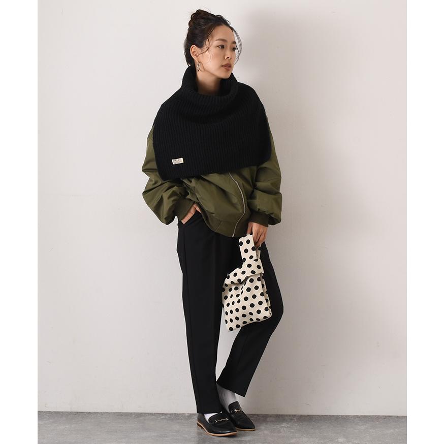 スヌード マフラー レディース 付け襟 タートル ハイネック ニット