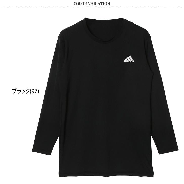 Tシャツ メンズ 長袖 ブランド Adidas アディダス 吸汗速乾 ロンT 無地 おしゃれ スポーツ インナー 肌着 ブラック APR408C ポイント消化｜fcase-jp｜02