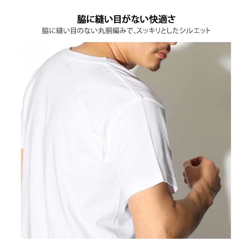 Tシャツ 半袖 メンズ レディース トップス Vネック パックT Hanes ヘインズ 2P Japan Fit 5.3oz H5355 2枚組｜fcase-jp｜05