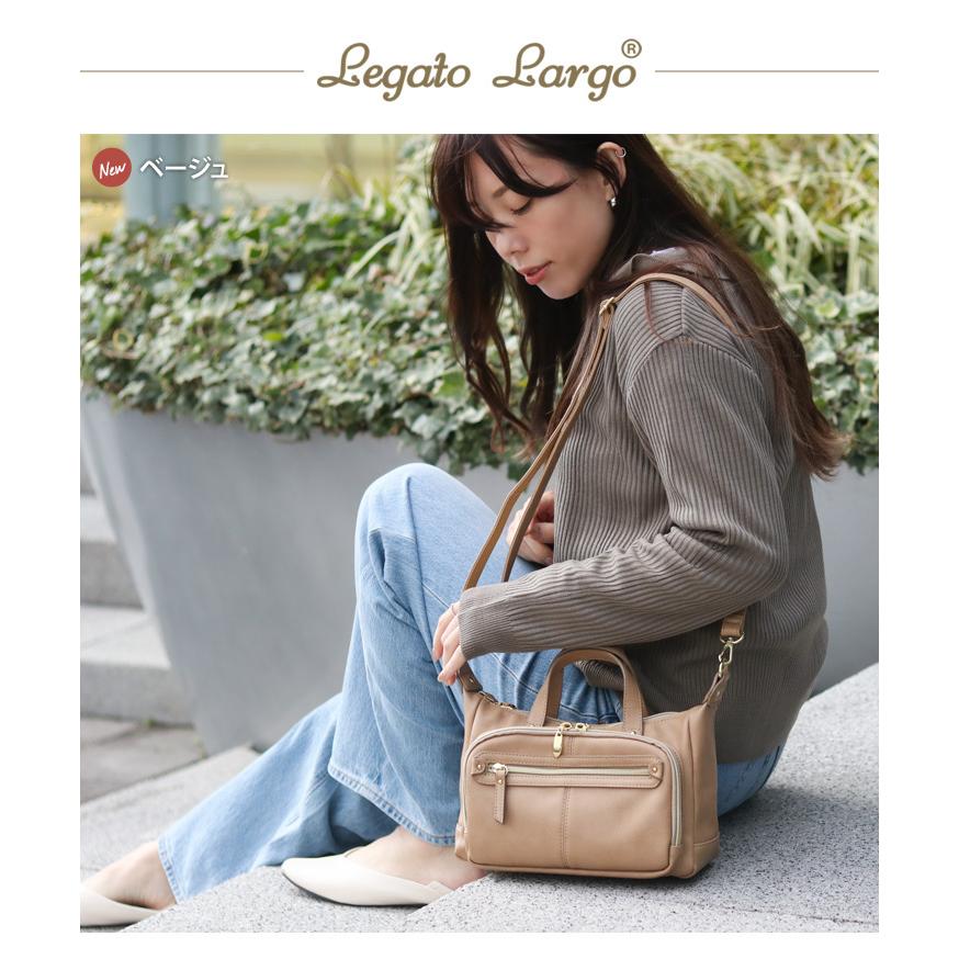 ショルダーバッグ レディース 革 レザー 斜めがけ お財布ポシェット 黒 ポケット 多い 2way ブランド Legato Largo レガートラルゴ ポイント消化 Legc1621 Fes 通販 Yahoo ショッピング