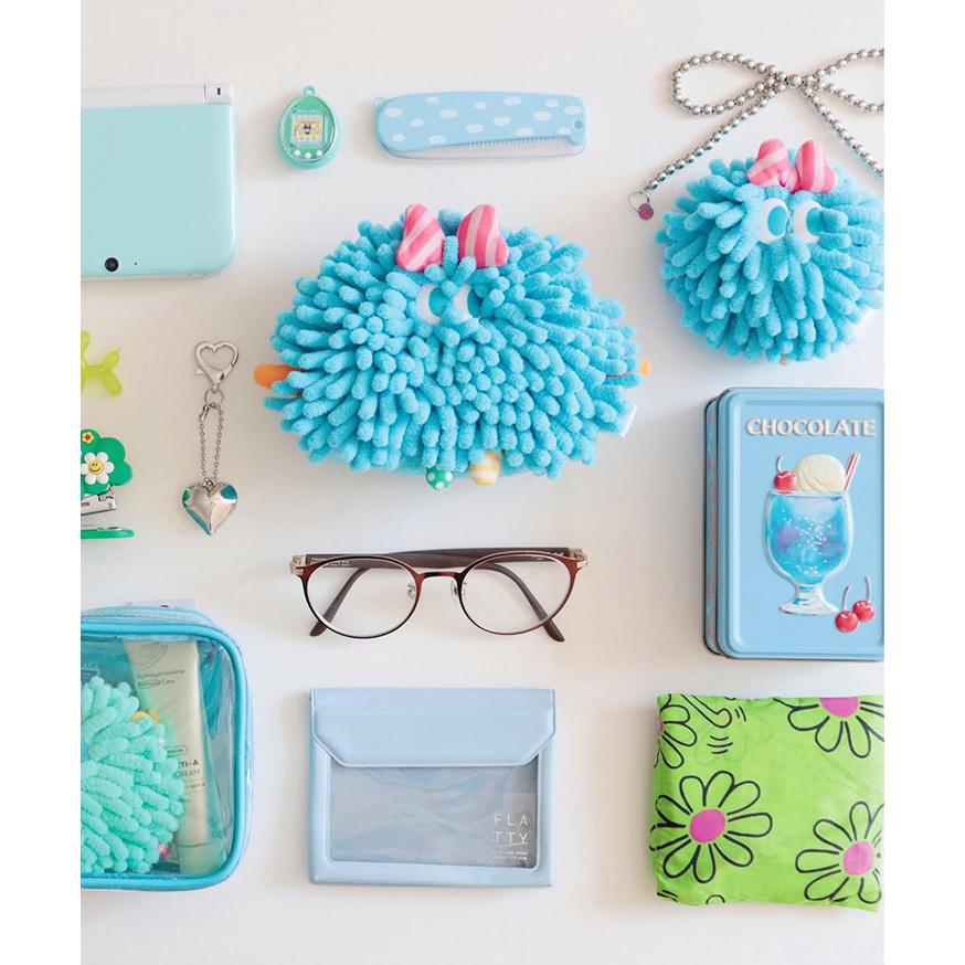 モジャ Moja! 巾着ポーチ キャラクター ポーチ 小物入れ 小さめ マルチポーチ モンスター かわいい メッシュ マスコット もふもふ 平成 | ブランド登録なし | 12