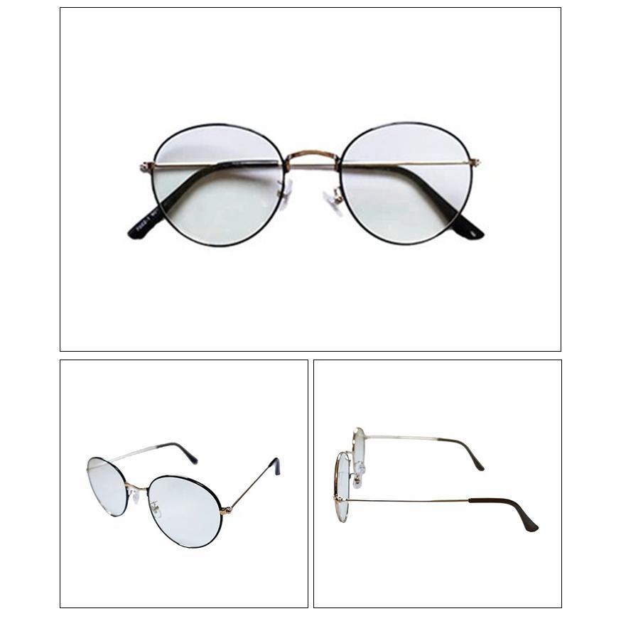 伊達メガネ サングラス レディース おしゃれ UVカット ブルーライトカット 花粉対策 花粉症 曇らない マスク メタルフレーム ボストン | ブランド登録なし | 13