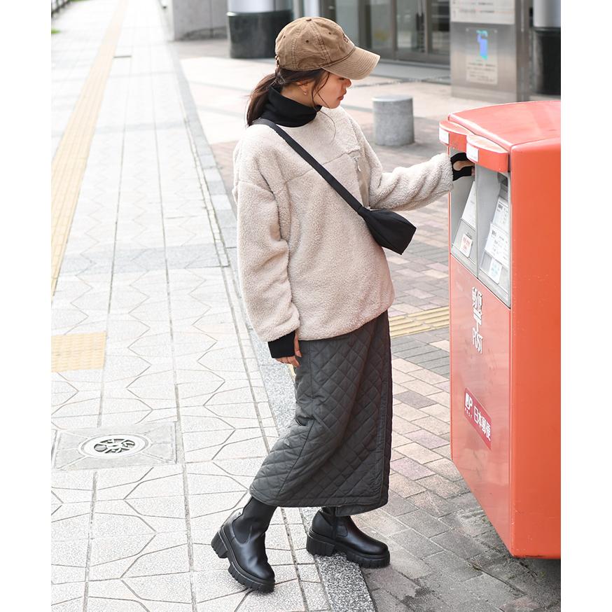 巻きスカート 防寒 ロング ボア 裏起毛 腰巻きスカート フリース 秋冬