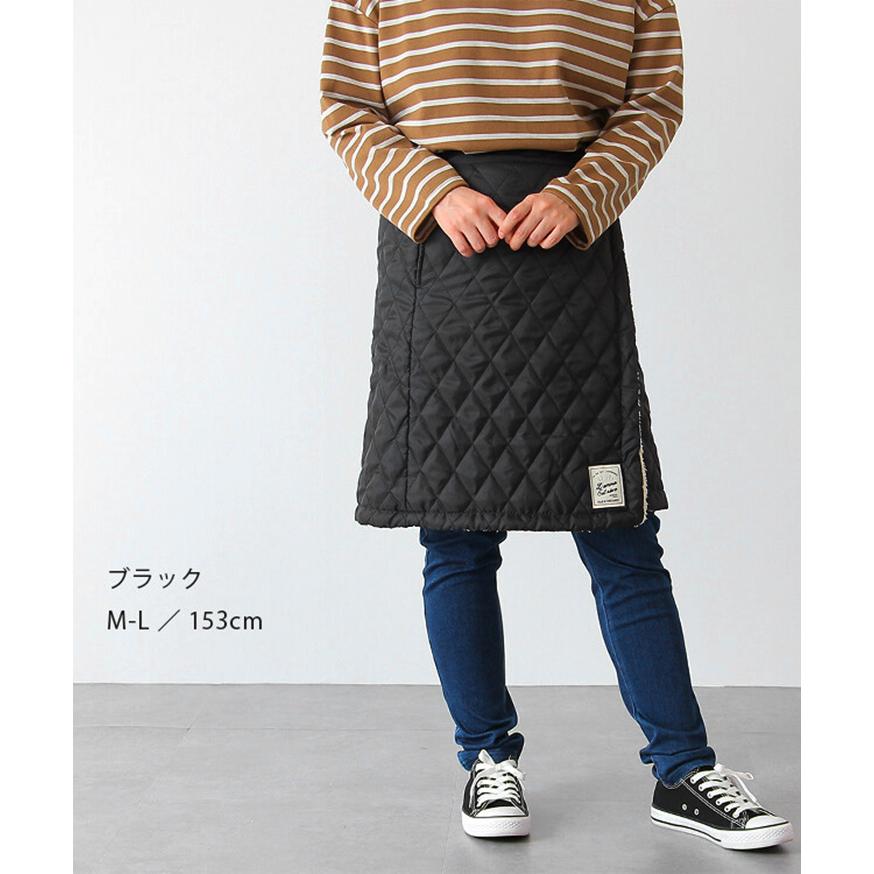 スカート 防寒 防風 巻き ラップスカート レディース メンズ 裏ボア キルティング 撥水 ショート丈 フリース ブランケット ひざ掛け 男女兼用 ポイント消化 | ブランド登録なし | 08