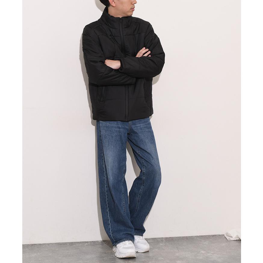 パデットジャケット アウター 上着 コート 中綿 フェイクダウン 長袖 メンズ NYLAUS スタンドカラー ブロックキルト 暖かい 軽い | NYLAUS | 07