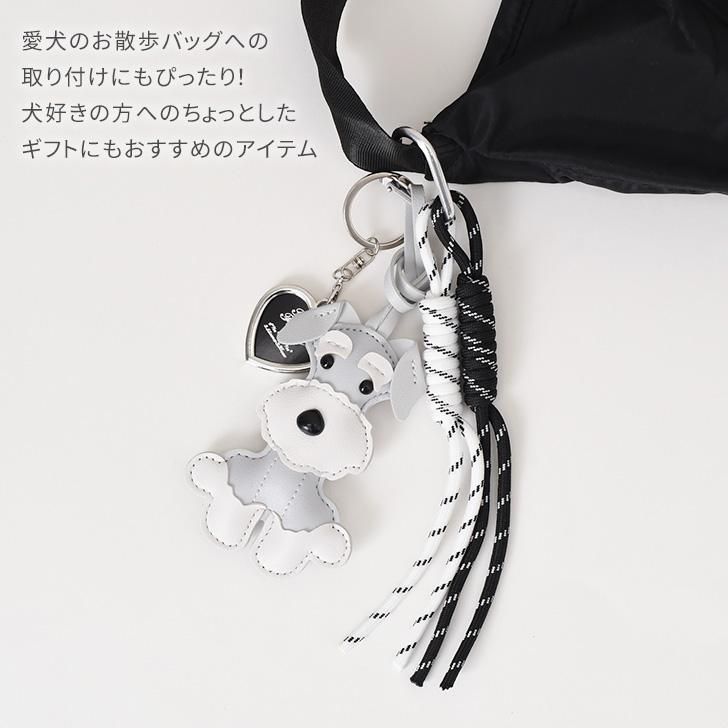 バッグチャーム　ストラップ　オールレザー 紐タッセル ブラック＆グレー ストラップ 革 キーホルダー バッグチャーム レディース キッズ