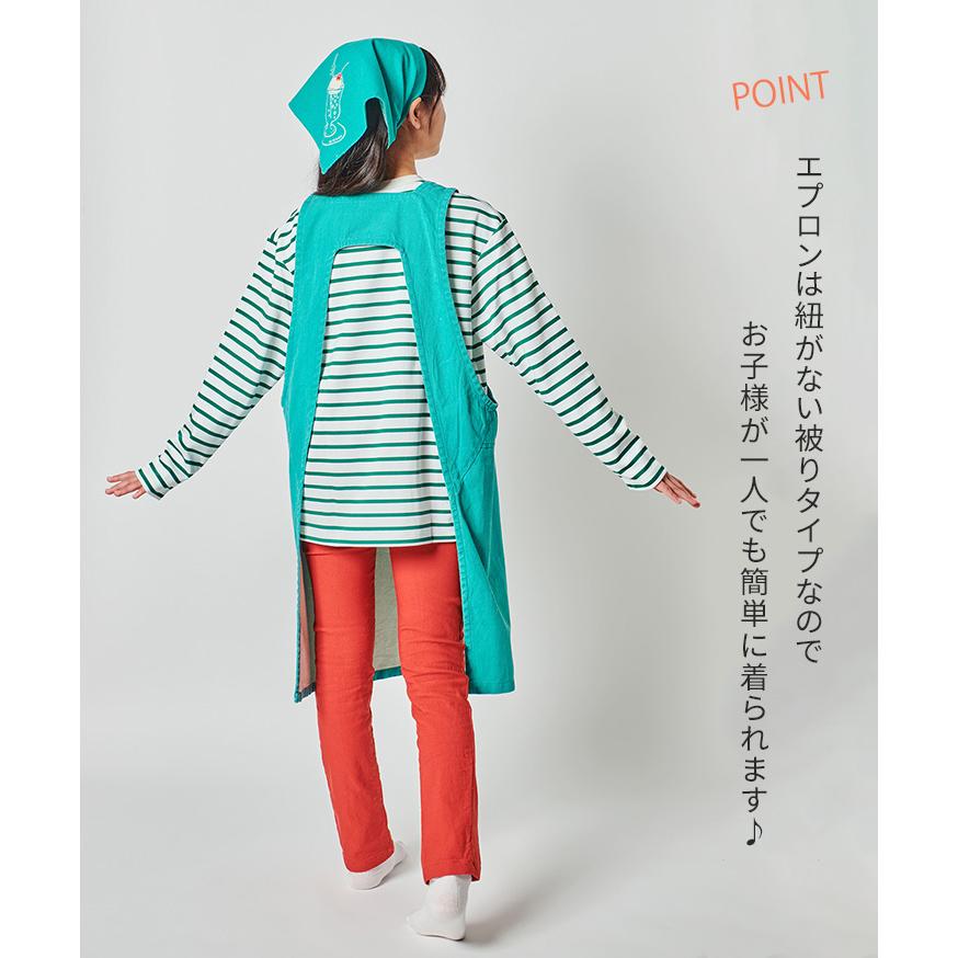 アンドパッカブル AND PACKABLE キッズエプロン エプロン かぶるだけ