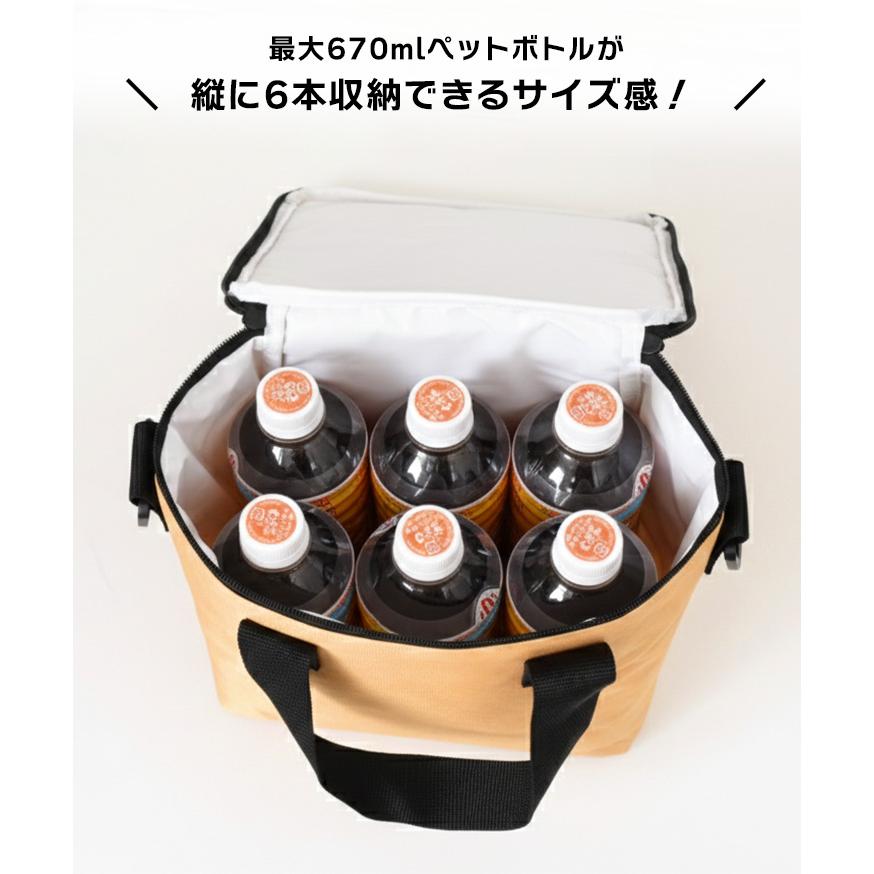 保冷バッグ ファスナー トート 小さめ 保温バッグ クーラーバッグ