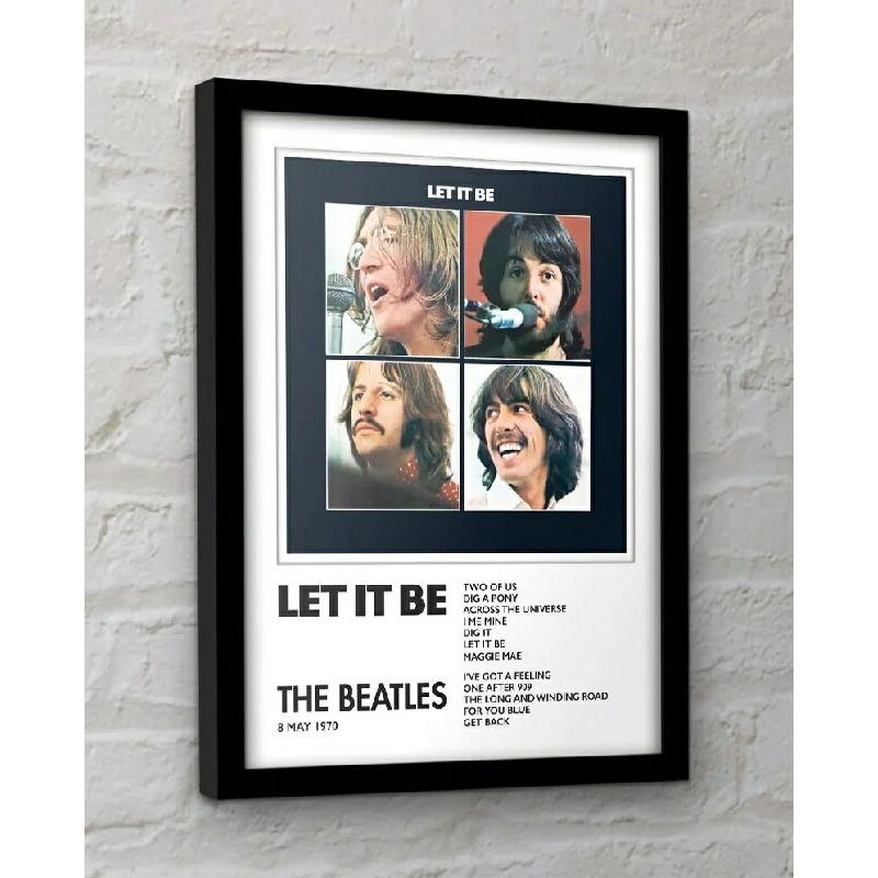 ビートルズ（レット・イット・ビー） ポスター（インテリア額）〔新品