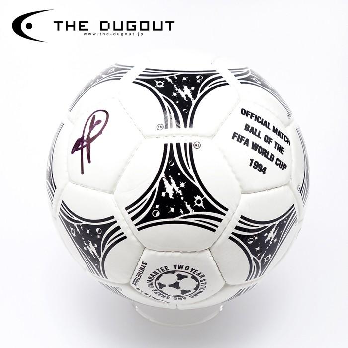予約 1週間待ち ロベルト バッジョ 楽器 手芸 コレクション Dugout Tdyq 直筆サイン入り W杯1994復刻版サッカーボール The Dugout Tdyq 昼12時までのご注文で当日出荷 Fcfa サッカーショップ