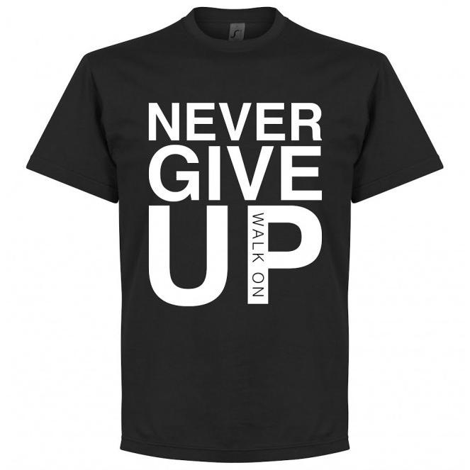 大人気 今日の超目玉 RE-TAKE リテイク Never Give Up リバプール Tシャツ ブラック hummerh8.com hummerh8.com