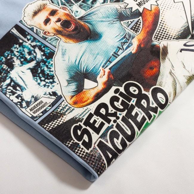 RE-TAKE(リテイク) アグエロ Comic Tシャツ(スカイ) |  | 02