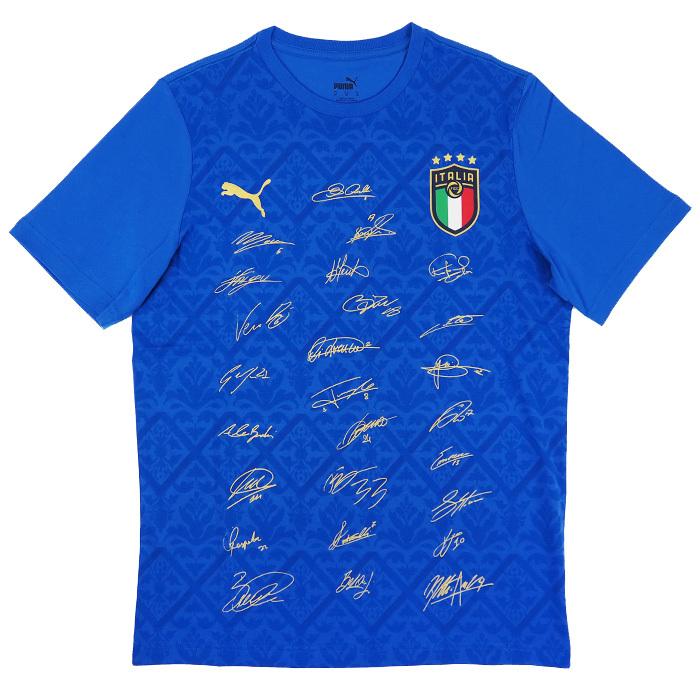 15周年記念イベントが イタリア代表 EURO2020 WINNER Signature Tシャツ プーマ 769992-04 最大93％オフ 半袖 PUMA ブルー