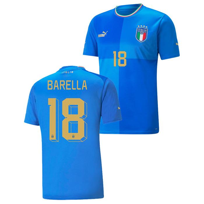 イタリア代表 2022 ホーム 半袖 ユニフォーム No.18 バレッラ(PUMA
