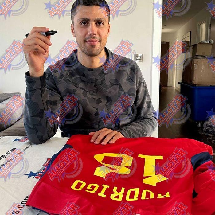 マンC スペイン代表 ロドリ 直筆サイン入りフォト 【公式通販】