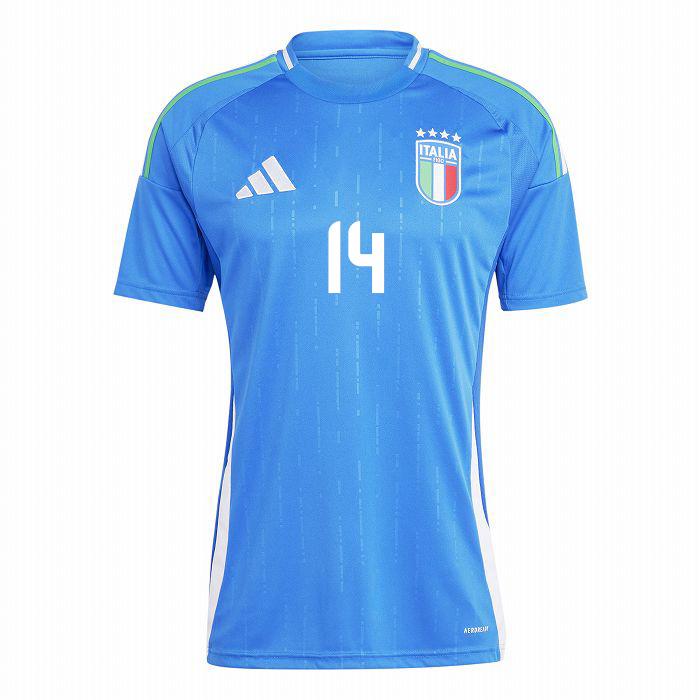 ●イタリア代表 2024 ホーム 半袖 ユニフォーム No.14 キエーザ【adidas/アディダス】(IN0657/14C) | adidas | 01