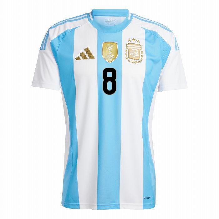 adidas ○アルゼンチン代表 2024 ホーム 半袖 ユニフォーム No.8 adidas ○アルゼンチン代表 2024 ホーム 半袖 ユニフォーム No.8