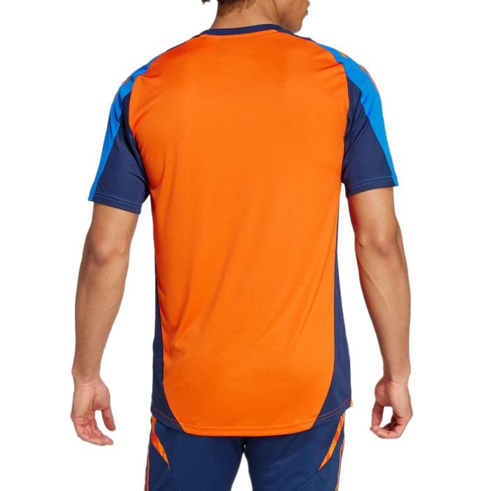 ユベントス 24-25 TIRO24 トレーニングジャージー半袖＆ショーツ 上下セット(オレンジ×ネイビー)【adidas/アディダス】(IS5831&IS5830) | adidas | 01