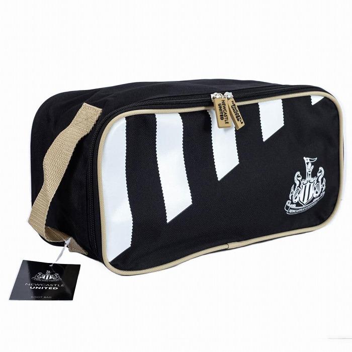 シューズケース シューズバッグ サッカーショップ ニューカッスル オフィシャル シューズバッグ Stripe (ブラック