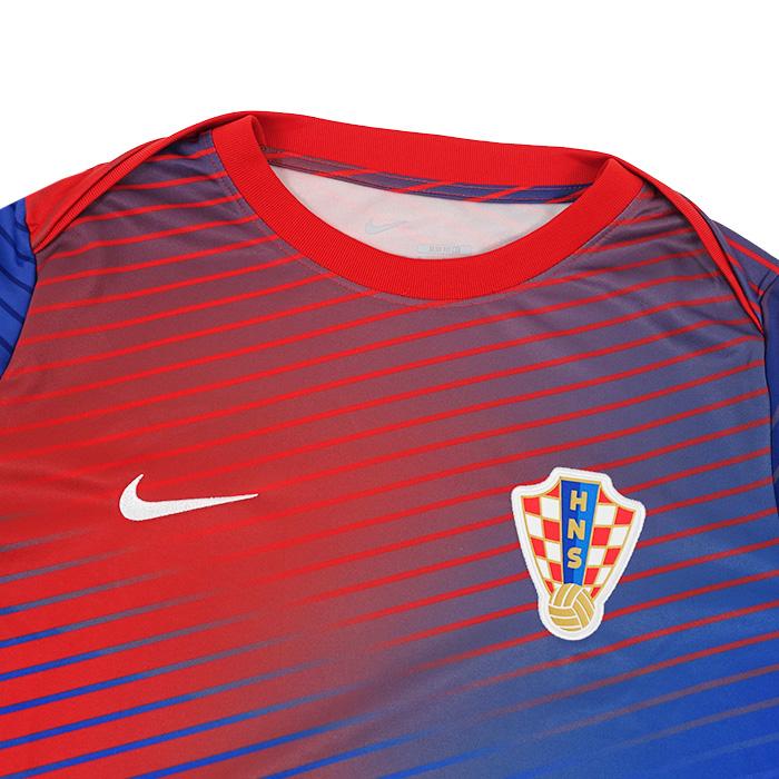 クロアチア代表 2024 ACDPR プレマッチトップ 半袖(ブルー×レッド)【NIKE/ナイキ】(FQ8648-455) | NIKE | 02