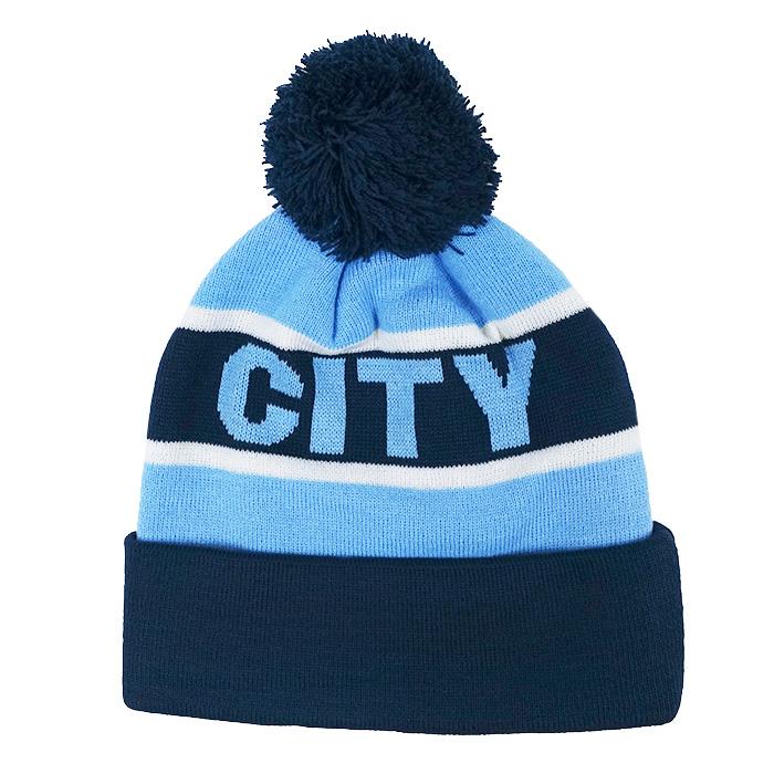 マンチェスターシティ オフイシャル ジャガード ニットキャップ(スカイ×ネイビー)(MC54571) |  | 01