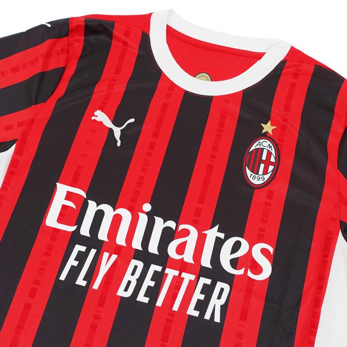 ●ACミラン 24-25 ホーム 半袖 ユニフォーム No.90 エイブラハム+セリエAパッチ付き【PUMA/プーマ】(774979-01/90A-serie) | PUMA | 02