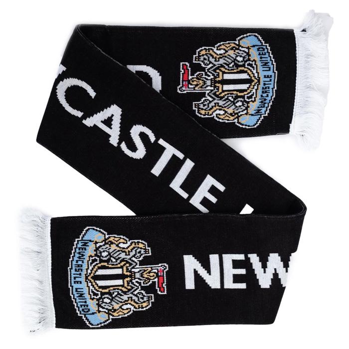 ニューカッスル オフィシャル マフラー CR(ブラック×ホワイト) | 