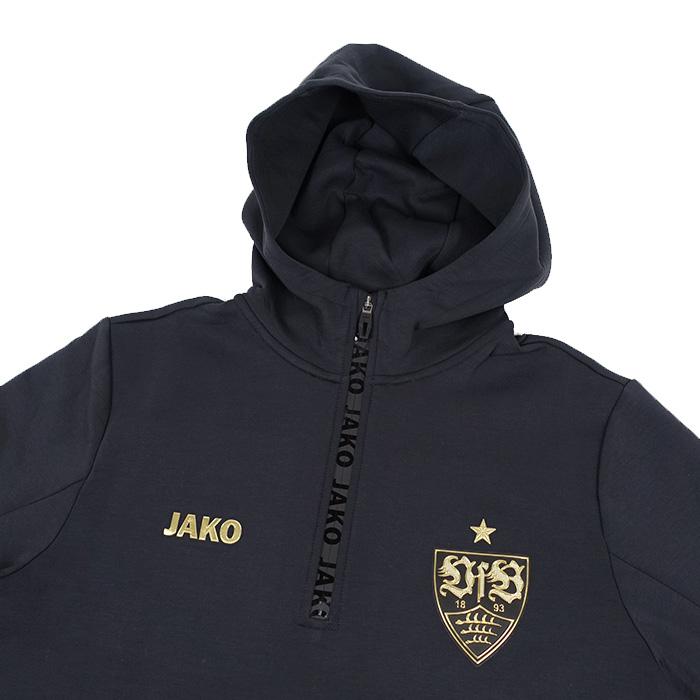 シュトゥットガルト 24-25 CL 1/4 ZIP フーディ＆パンツ 上下セット(ブラック)【JAKO/ヤコ】(ST6724IC-800&ST6524I-800) |  | 02