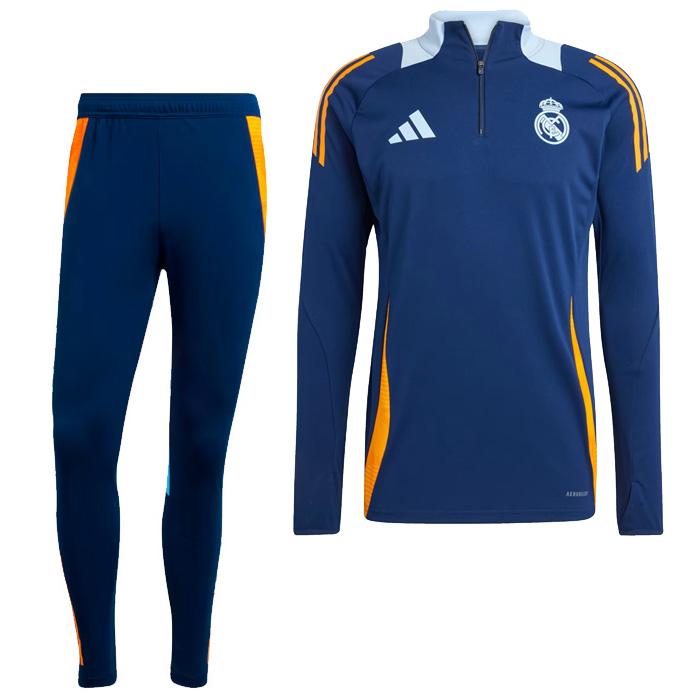 レアルマドリード 24-25 TIRO24 1/4 ZIPトレーニング トップ長袖&パンツ 上下セット(ネイビー)【adidas/アディダス】(JE4205&IT5113) | adidas | 05