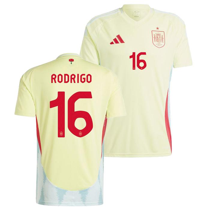 adidas ○スペイン代表 2024 アウェイ 半袖 ユニフォーム No.16 ロドリ
