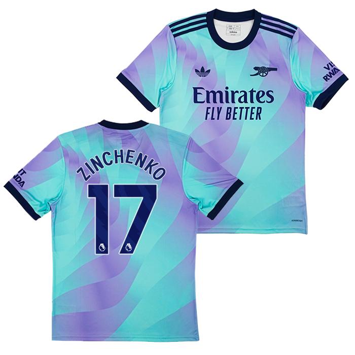 【正規品】アーセナル　ジンチェンコ　ユニフォーム adidas ○【Summer Sale】アーセナル 24-25 サード 半袖