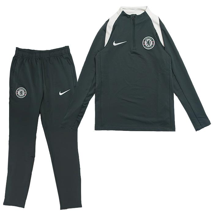 チェルシー 25-26 Dri-FIT Strike ドリルトップ＆KPZパンツ 上下セット ジュニア (ダークグリーン)【NIKE/ナイキ】(HJ7842-347&HJ7889-347) | NIKE