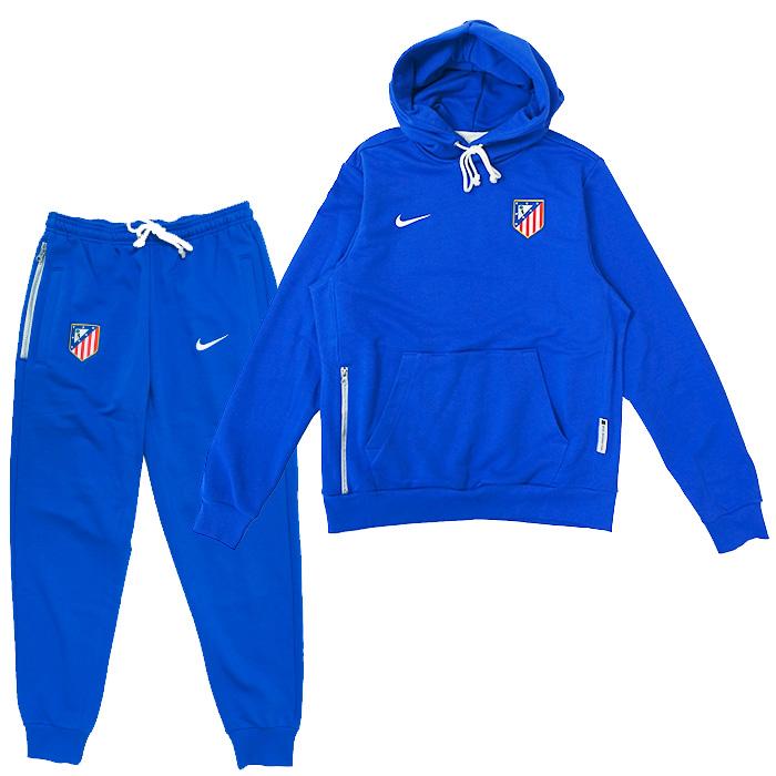 アトレチコマドリード 25-26 スタンダードイシュー プルオーバーフーディー＆ パンツ 上下セット (ブルー)【NIKE/ナイキ】(HQ1540-480&HQ1548-480) | NIKE