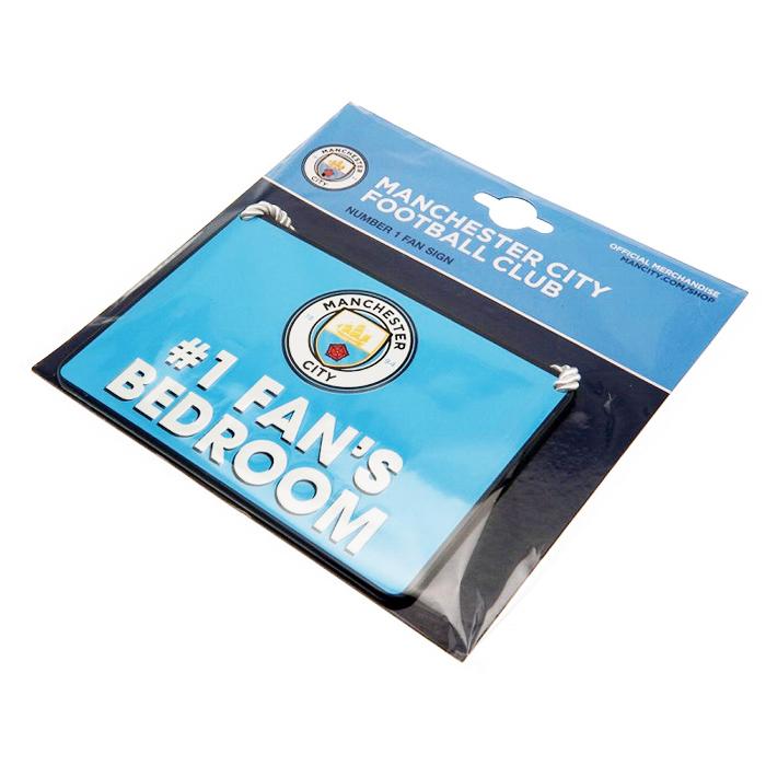マンチェスターシティ オフィシャル ベッドルーム サイン No.1 Fan (スカイブルー) |  | 02