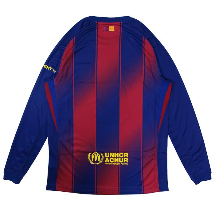 【新品未使用】24/25 FCバルセロナNo.8ペドリ長袖ユニフォーム NIKE（ナイキ） ○FCバルセロナ 25-26 ホーム 長袖 ユニフォーム No.8