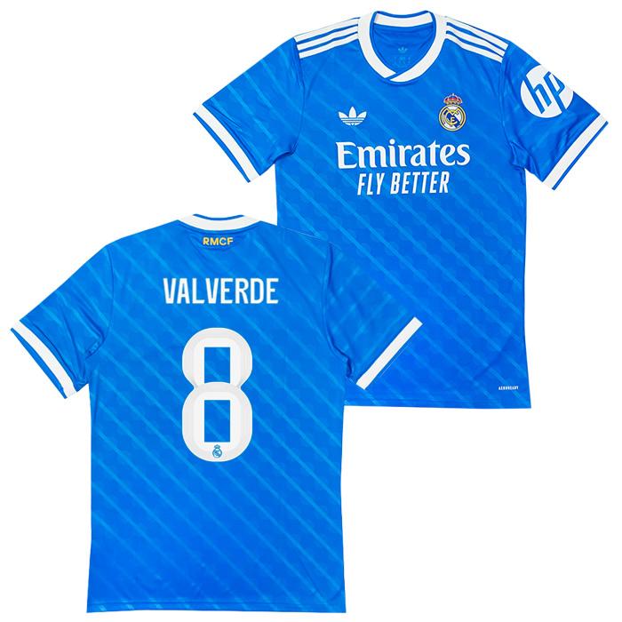 ●レアルマドリード 25-26 サード 半袖 ユニフォーム No.8 バルベルデ【adidas/アディダス】(JV5845/8V) | adidas