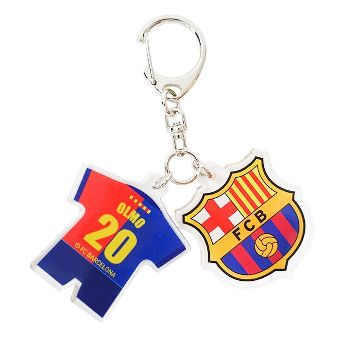 FCバルセロナ オフィシャル アクリルキーホルダー 2連チャーム No.20 ダニ・オルモ(BCN87772) | 