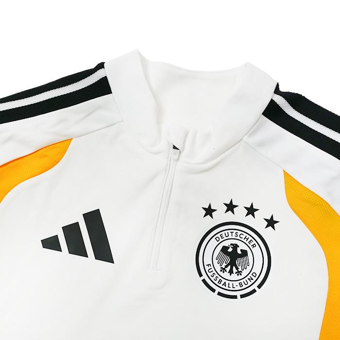 ドイツ代表 2026 TIRO26 1/4 ZIPトレーニング トップ長袖&パンツ 上下セット(ホワイト×ブラック)【adidas/アディダス】(KB4492&KB4442) | adidas | 02