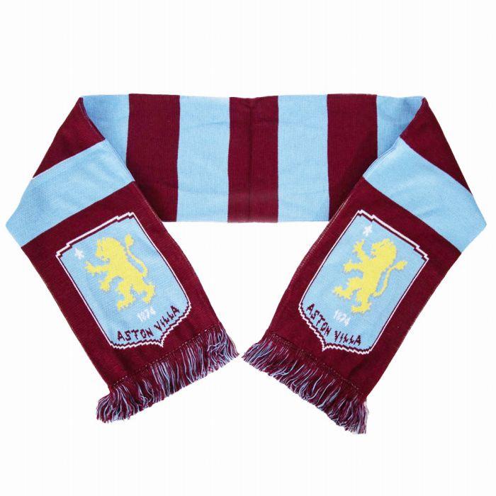 アストンビラ オフィシャル マフラー BAR(バーガンディ×サックス) |  | 01