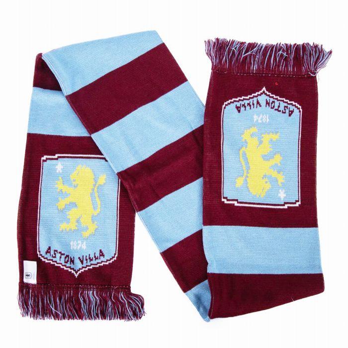 アストンビラ オフィシャル マフラー BAR(バーガンディ×サックス) |  | 02