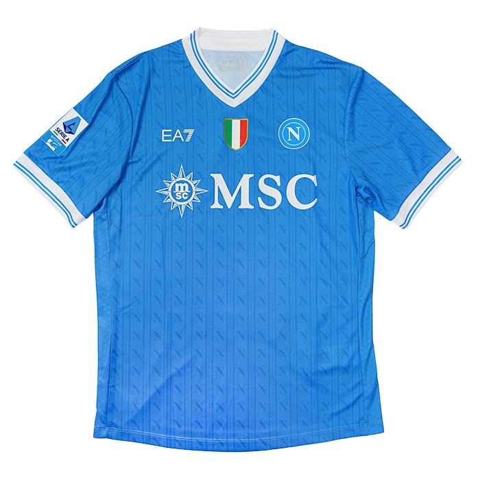 ○SSCナポリ 25-26 ホーム半袖 ユニフォーム No.8 マクトミネイ+セリエ