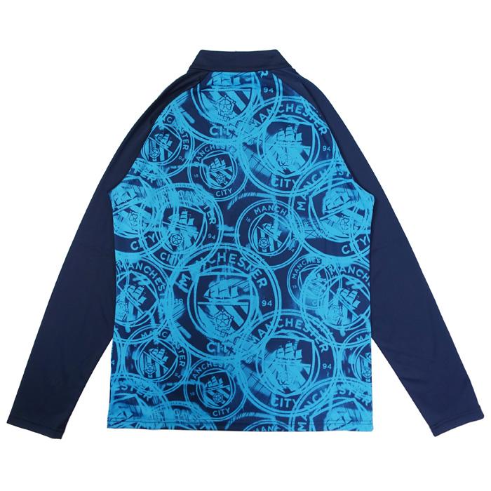 マンチェスターシティ 25-26 プレマッチ 1/4ジップトップ(ネイビー×スカイ)【PUMA/プーマ】(785781-04) | PUMA | 01