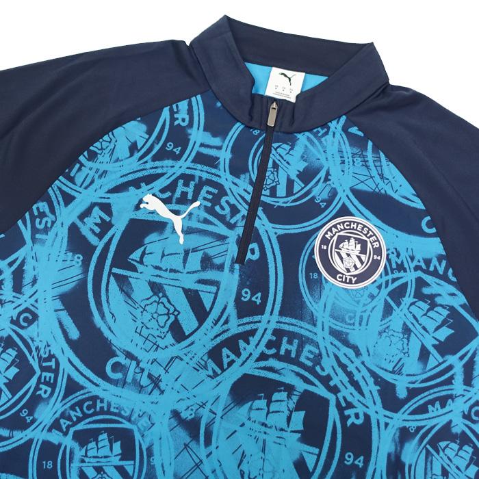 マンチェスターシティ 25-26 プレマッチ 1/4ジップトップ(ネイビー×スカイ)【PUMA/プーマ】(785781-04) | PUMA | 02