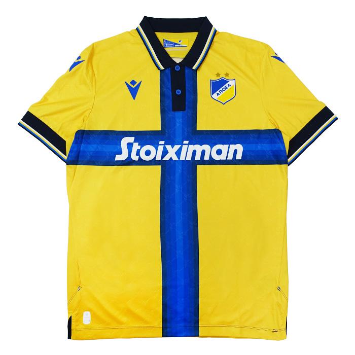 ○アポエル 25-26 ホーム 半袖 ユニフォーム【macron/マクロン】(40010574-01) | macron