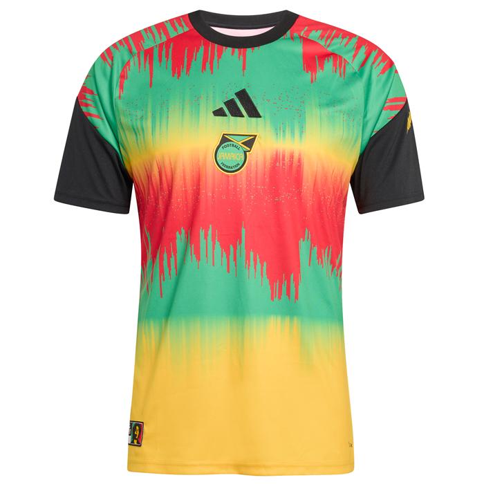 ジャマイカ代表 2026 ホーム プレマッチジャージー 半袖 (イエロー×グリーン)【adidas/アディダス】(KA1905) | adidas