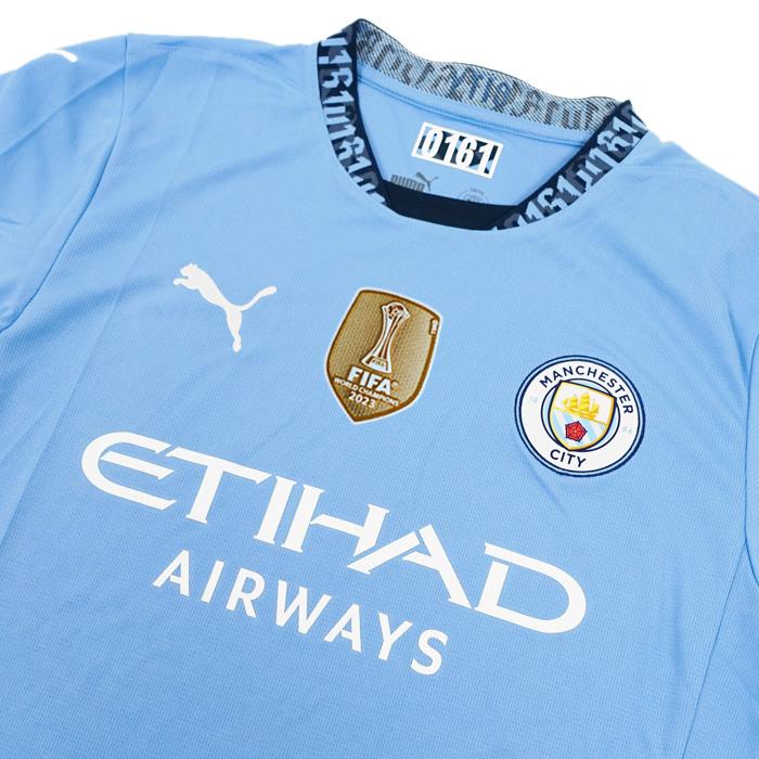 ●マンチェスターシティ 24-25 ホーム 半袖 ユニフォーム No.17 デ・ブルイネ(プレミアリーグフルパッチ仕様)【PUMA/プーマ】(775075-01/17D_WH_cwc) | PUMA | 01