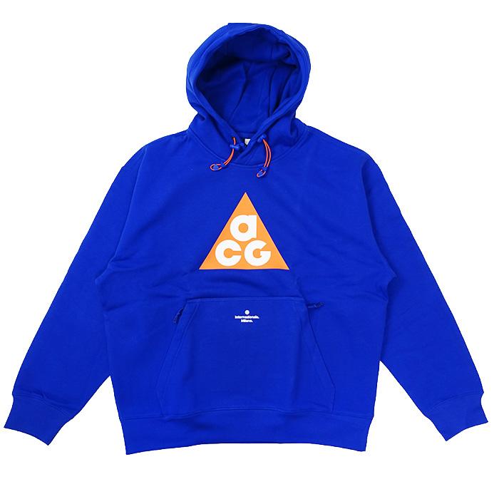 ●インテル×ACG 25-26 Therma-FIT Tuff Fleece プルオーバー フーディ(ブルー×オレンジ)【NIKE/ナイキ】(IB3125-413) | NIKE