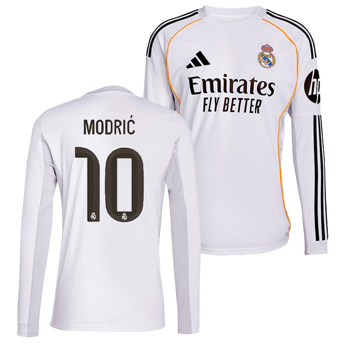 ●レアルマドリード 25-26 ホーム 長袖 ユニフォーム No.10 モドリッチ【adidas/アディダス】(JN8884/10M) | adidas
