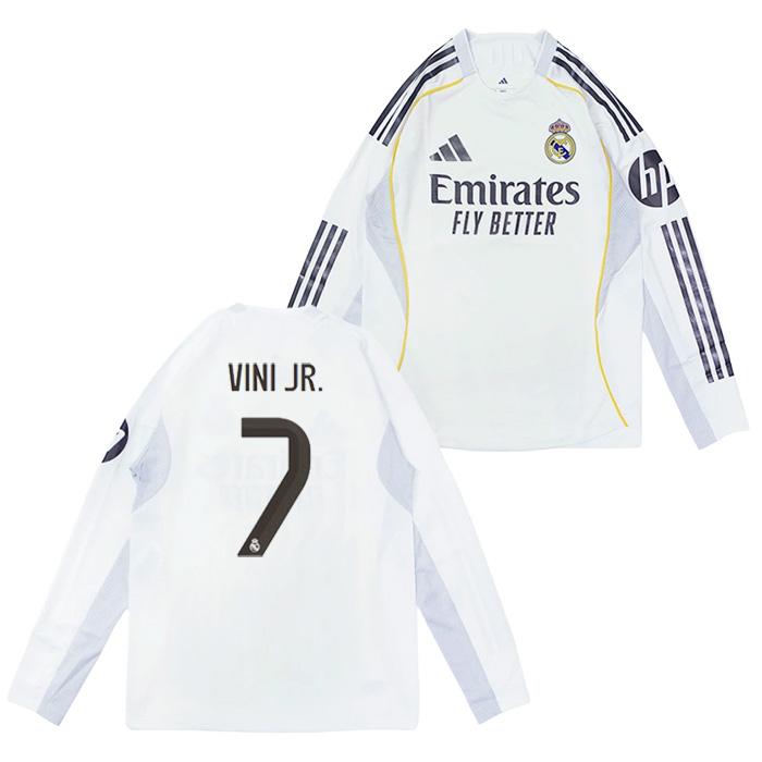 ○レアルマドリード 25-26 ホーム 長袖 オーセンティック ユニフォーム No.7 ヴィニシウスJR【adidas/アディダス】(JN8866/7V) | adidas