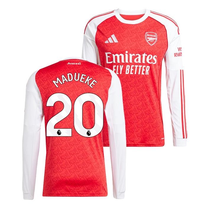 ●アーセナル 25-26 ホーム 長袖 ユニフォーム No.20 マドゥエケ【adidas/アディダス】(JI9536/20M_WH) | adidas